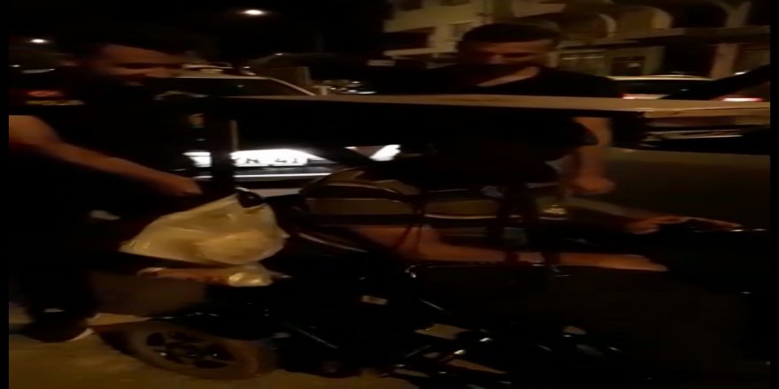 Hatay’da Aracının aküsü biten engelli vatandaşın yardımına polis yetişti