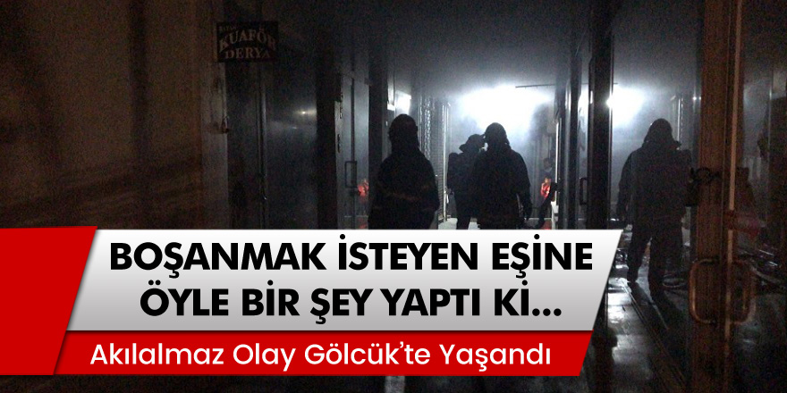 Gölcük'te Boşanmak İsteyen Eşine Öyle Bir Şey Yaptı Ki Şaşıracaksınız...