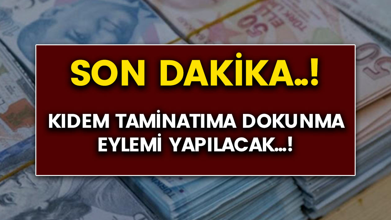 Son dakika: DİSK "Kıdem Tazminatıma Dokunma" eylemi yapacak..!