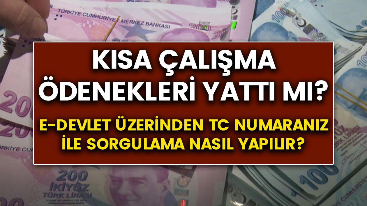 E Devlet üzerinden TC numarası ile kısa çalışma ödenekleri sorgulama nasıl yapılır? KÇÖ yattı mı?