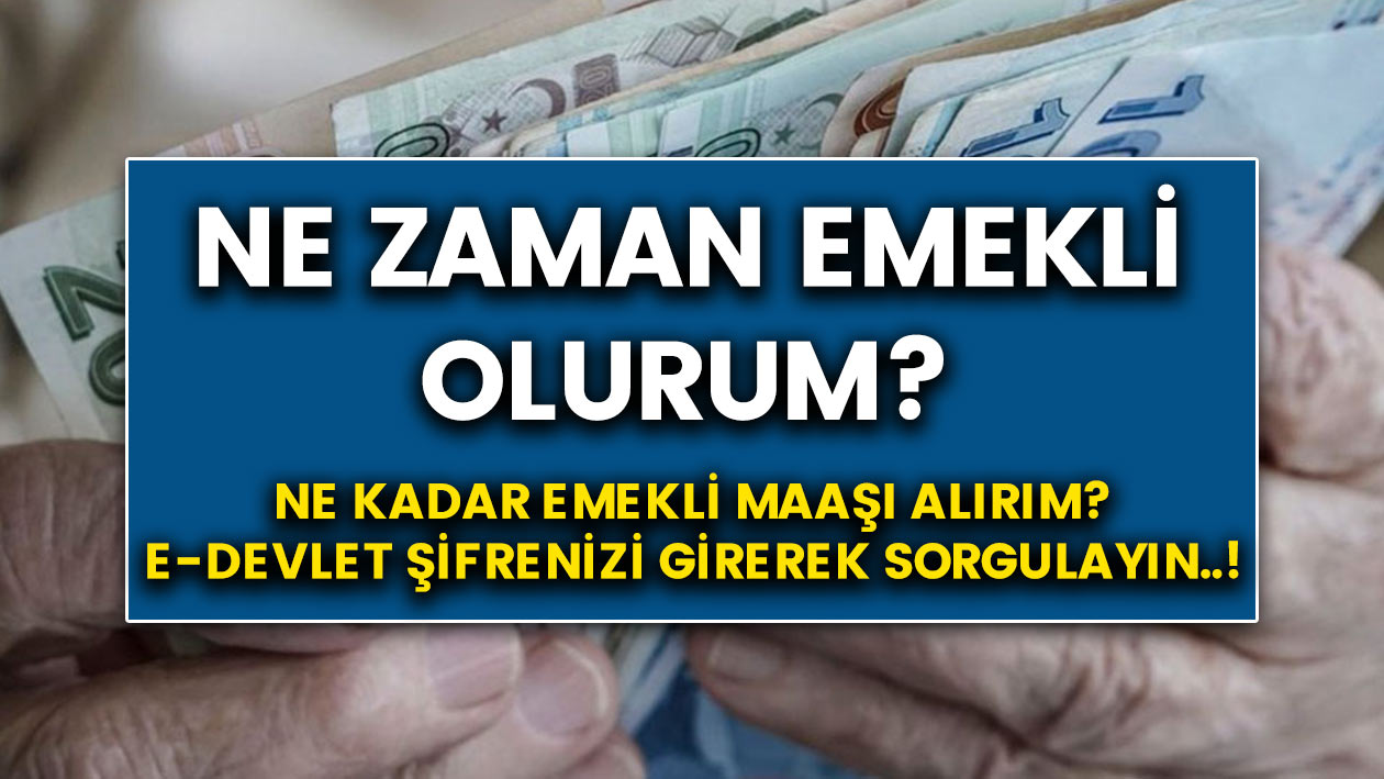 Ne kadar emekli maaşı alırım? Ne zaman emekli olurum? E-Devlet şifrenizi girerek hemen sorgulayın