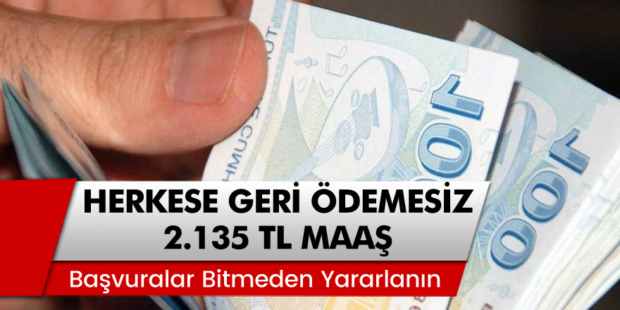 Emekli Olmayanlar Müjde! Başvuran Herkese Geri Ödemesiz 2 Bin 135 TL! Başvurular Bitmeden Hemen Yararlanın!