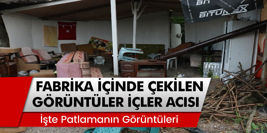 Sakarya'da Havai Fişek Fabrikasının İçinden Çekilen Görüntüler İçler Acısı