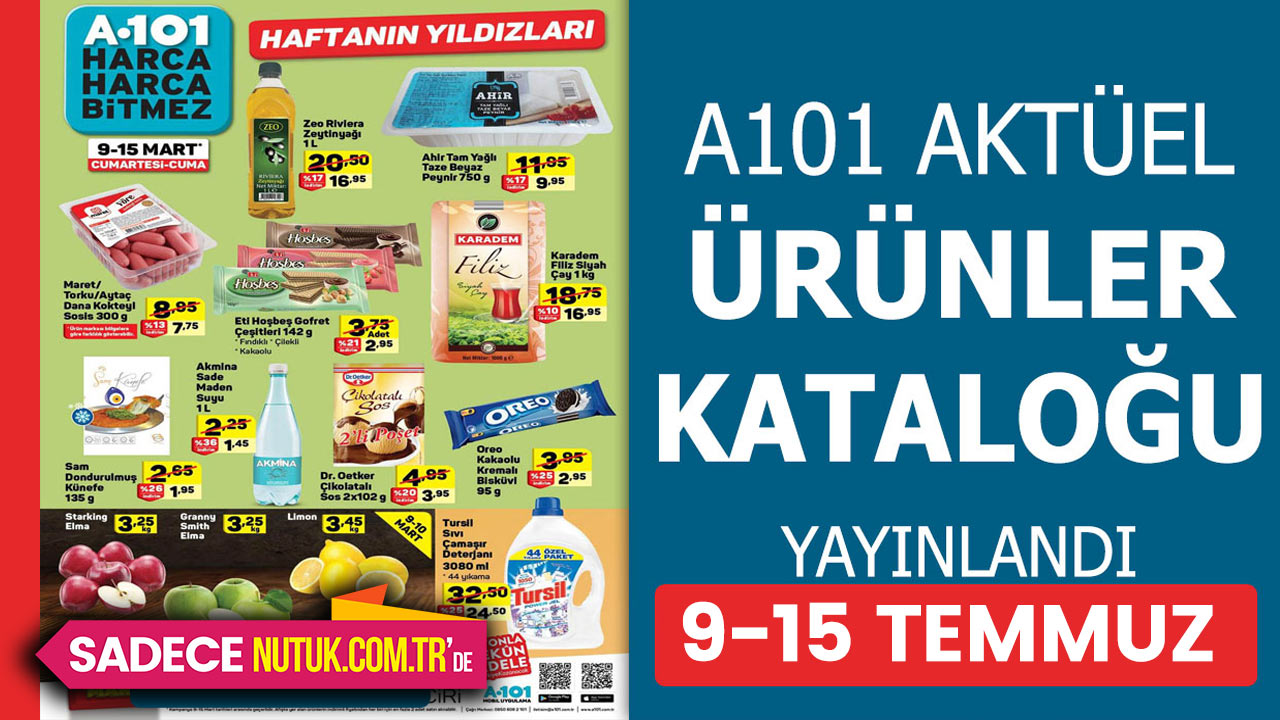 A-101 yeni kataloğunda büyük indirimler var! FHD Smart LED TV 1.799 TL kablosuz hoparlör39,95 TL