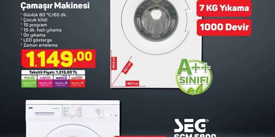 A-101 Market Aktüel indirim broşürü 17-22 Temmuz..! Samsung Galaxy, SEG çamaşır makinesi ve daha fazlası