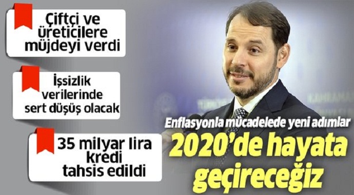 Maliye Bakanı Berat Albayrak'tan flaş enflasyonla mücadele mesajı