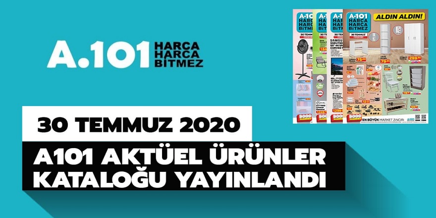 30 Temmuz 2020 A101 aktüel ürün kataloğu yayınlandı! Katalogda onlarca indirimli ürün yer alıyor!