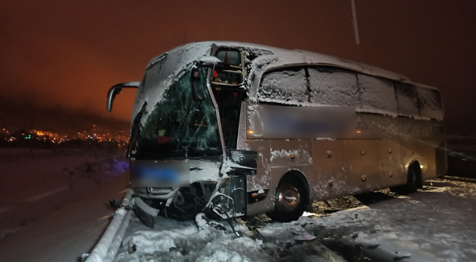TEM’de zincirleme kaza: 1 yaralı
