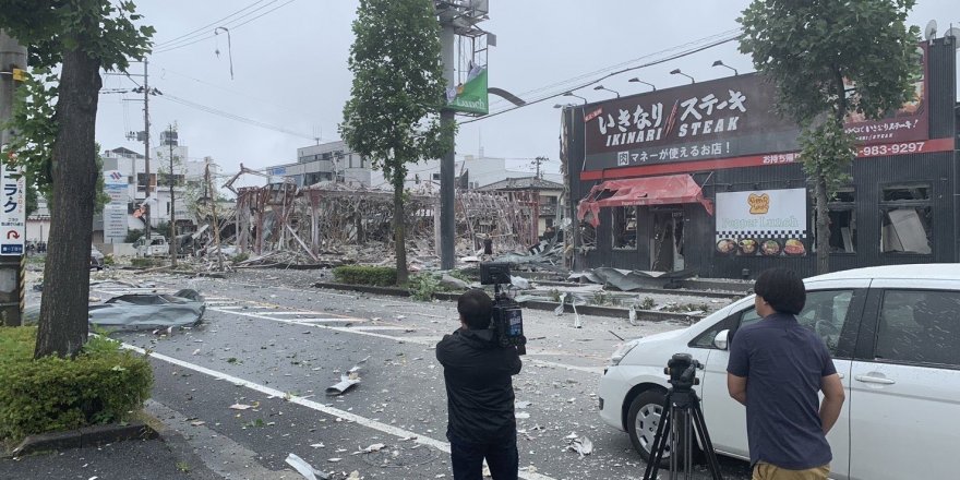 Japonya’nın Koriyama şehrinde büyük patlama: 1 ölü, 18 yaralı