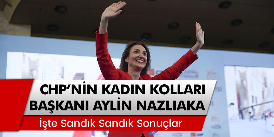 CHP'nin Kadın Kolları Başkanı Aylin Nazlıaka Oldu!