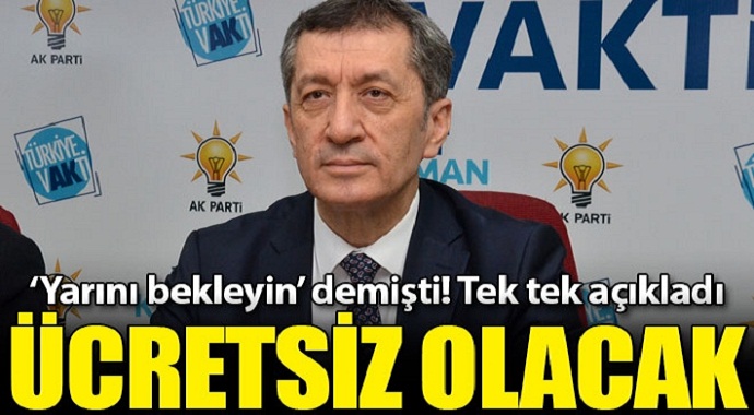 'Yarını bekleyin' demişti! Milli Eğitim Bakanı Ziya Selçuk tek tek açıklıyor...