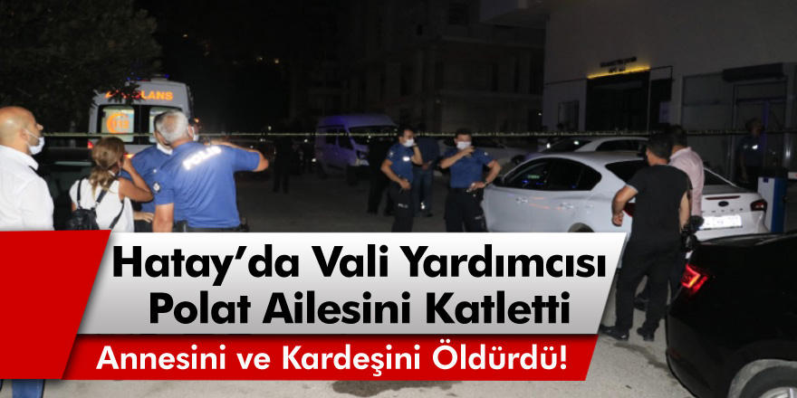 Hatay Vali Yardımcısı Tolga Polat, Annesi ve Avukat Kardeşini Öldürdü