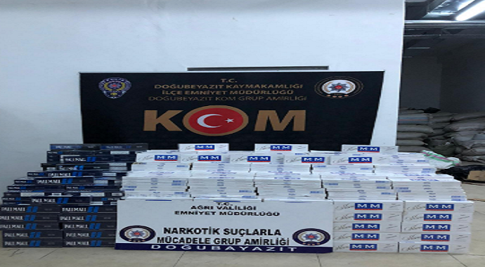 Ağrı’da kaçak sigara operasyonu