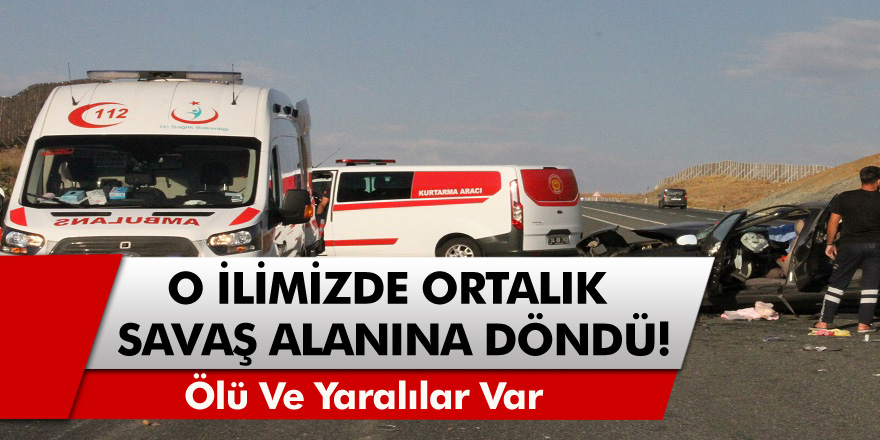Erzincan-Sivas karayolu üzerinde  trafik kazası: 2 ölü, 4 yaralı
