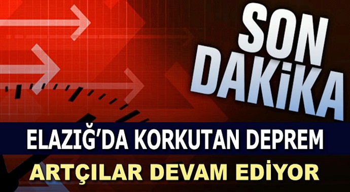 Elazığ'da 3.8 büyüklüğünde deprem!