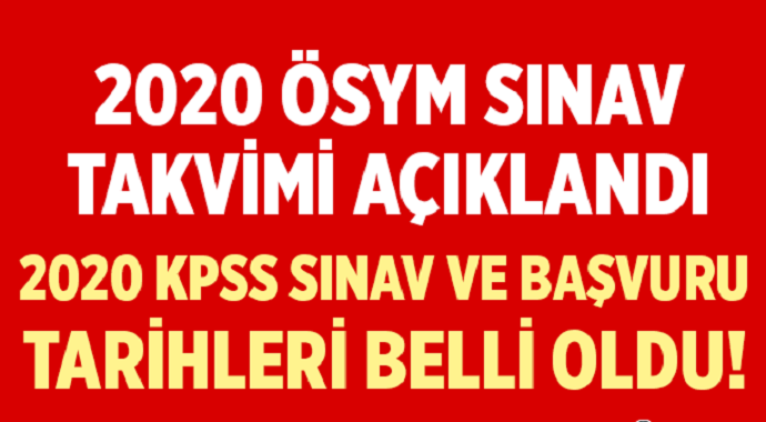 Milyonlar bekliyordu az önce KPSS tarihleri açıklandı!