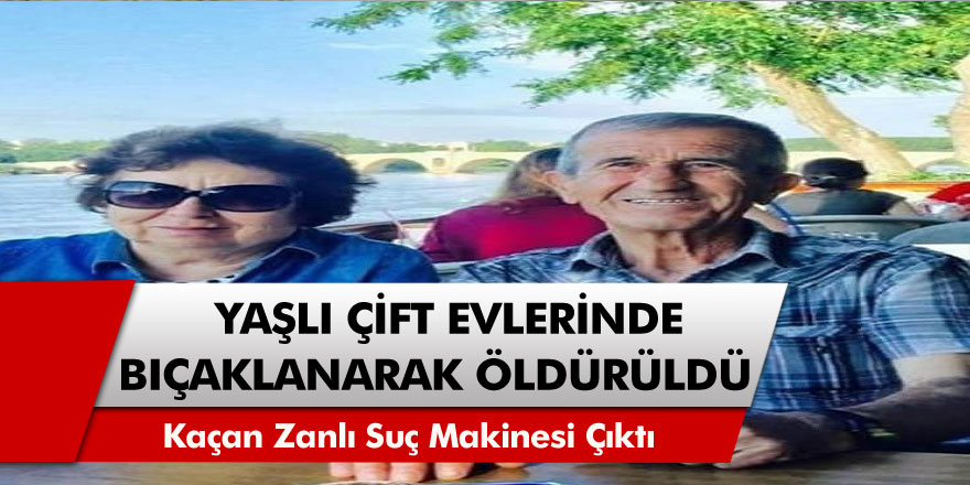 Yaşlı çifti evinde bıçaklayarak öldüren zanlı kaza yapınca kıskıvrak yakalandı