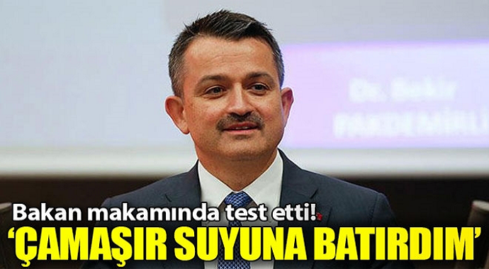 Bakan'dan o iddialara çamaşır suyu deneyli cevap!