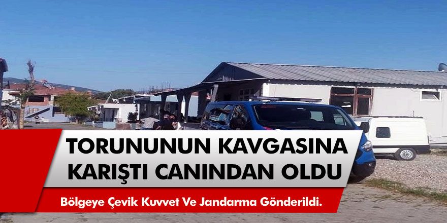 Sakarya'da Torununun kavgasına karıştı, canından oldu! bölgeye çevik kuvvet ve jandarma ekipleri gönderildi.