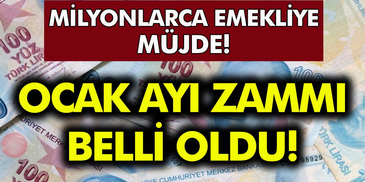 Milyonlarca emekliye müjde! Ocak ayı zammı belli oldu! 2021 ocak zammı ne kadar?