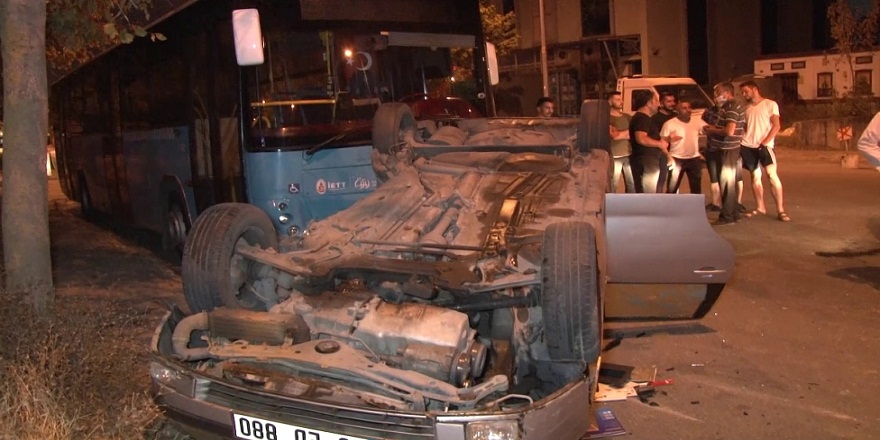 Ataşehir'de zincirleme kaza:2 yaralı