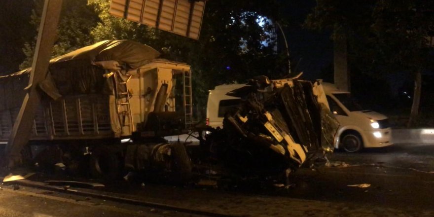Ankara Çankaya  trafik kazası : 1 yaralı