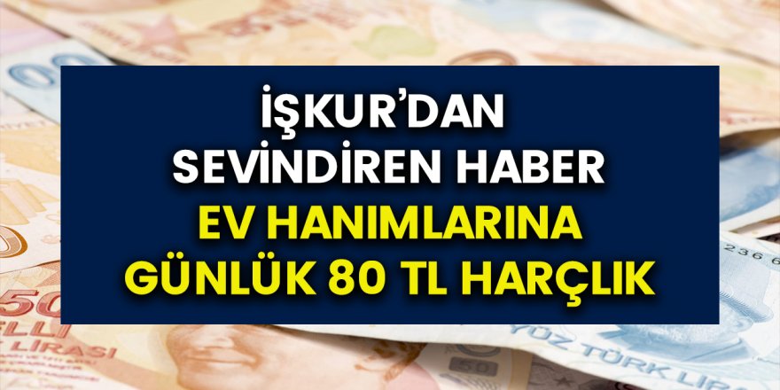 iskur dan ev hanimlarina destek geldi gunluk 80 tl harclik verilecek iskur yardimi nasil alinir