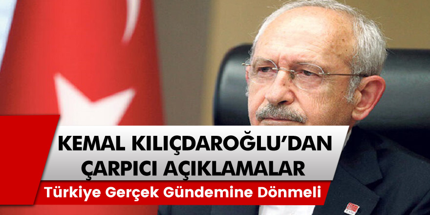 CHP lideri Kemal Kılıçdaroğlu canlı yayında çarpıcı açıklamalarda bulundu!
