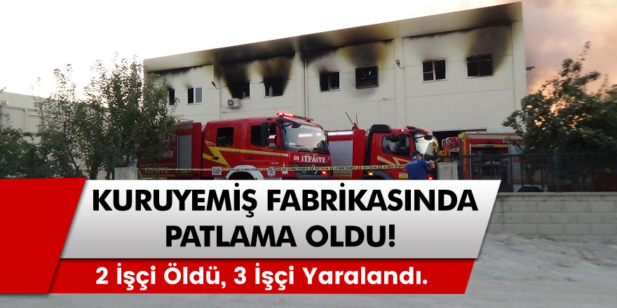 Denizli'nin Pamukkale  ilçesinde kuruyemiş fabrikasında patlama: 2 ölü, 3 yaralı