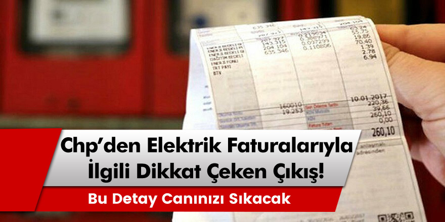 CHP'li Ahmet Akın'dan elektrik faturalarıyla ilgili dikkat çeken çıkış... Bu detay canınızı sıkacak