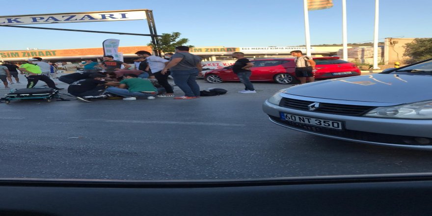 Aydın'da motosiklet ile otomobil çarpıştı; sürücüsü ağır yaralı