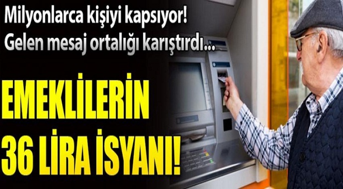 Emeklilerin 36 lira isyanı! SGK'dan açıklama var...