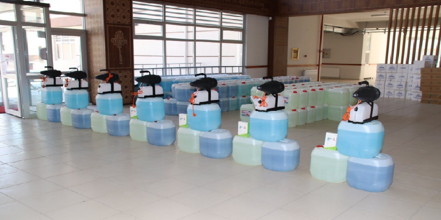Milli Eğitim Müdürlüğü tarafından Akşehir'deki okullara hijyen malzemeleri dağıtıldı