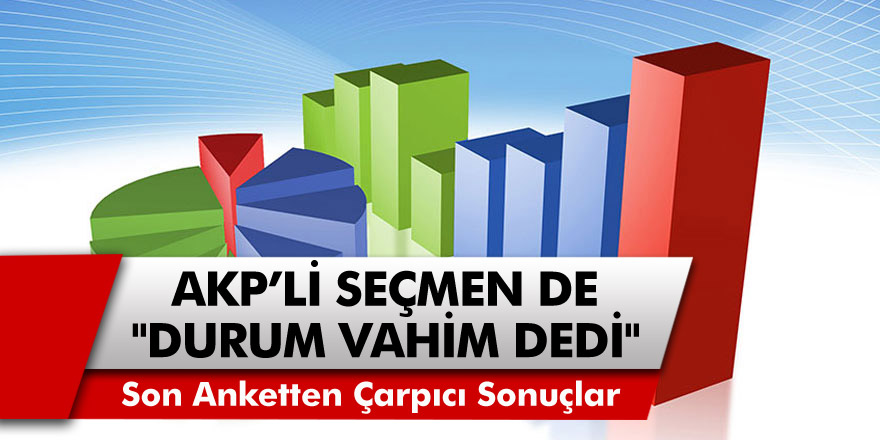 Son Anketten Çarpıcı Sonuçlar Geldi! AKP'li Seçmen de "Durum Vahim Dedi"