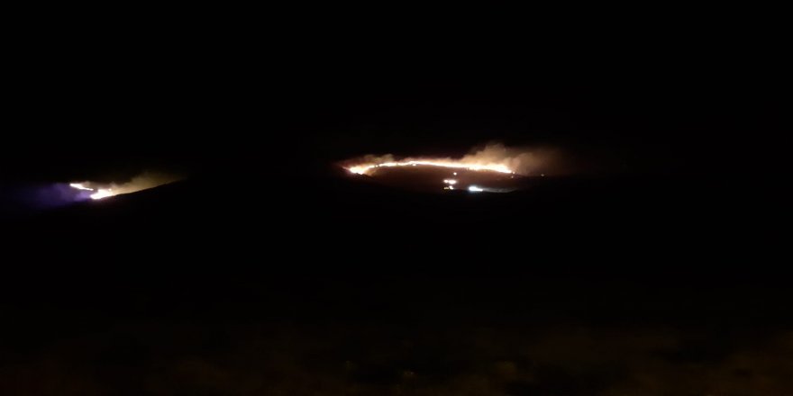 Çanakkale’nin Gökçeada ilçesinde korkutan yangın
