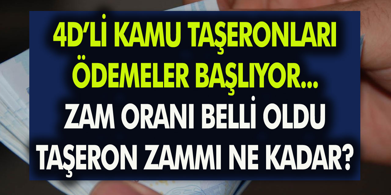 4D’li Kamu Taşeron maaşları için yılların gelişmesi yaşandı! Ödemeler başlıyor, zam oranı belli oldu… Taşeron zammı ne zaman ve ne kadar?