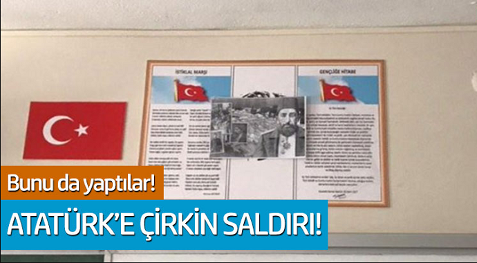 İmam Hatip Liselerinde bunu da yaptılar! Atatürk'e çirkin saldırı