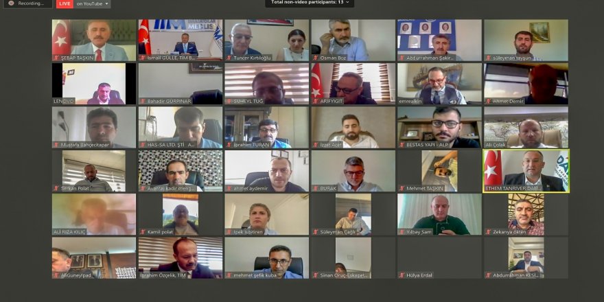 Erzurum’da, TİM-DAİB istişare toplantısını elektrik ortamda düzenledi!