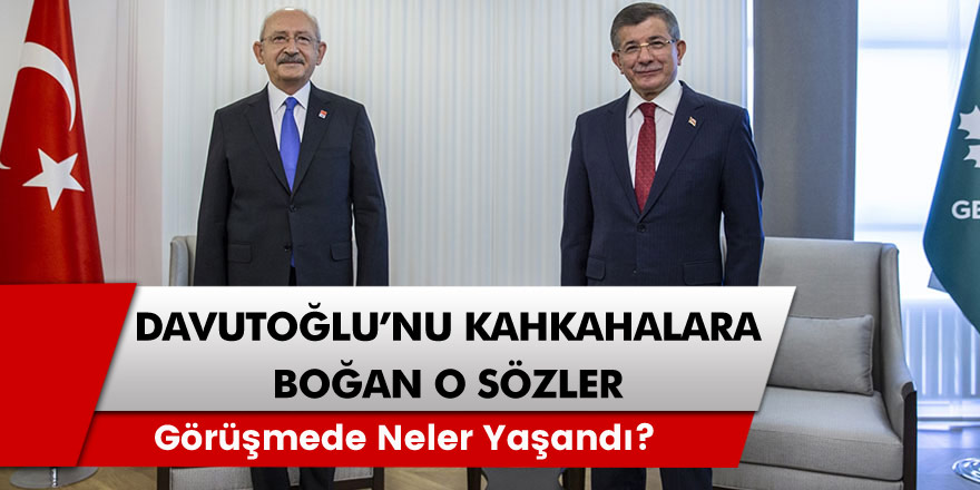 Kılıçdaroğlu'ndan Davutoğlu'nu kahkahalara boğan sözler