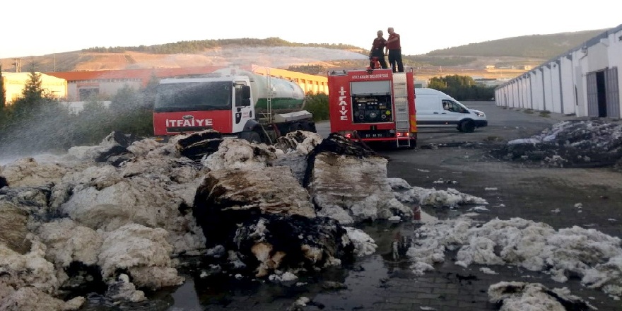Adıyaman sanayi bölgesi tekstil fabrikasında yangın!
