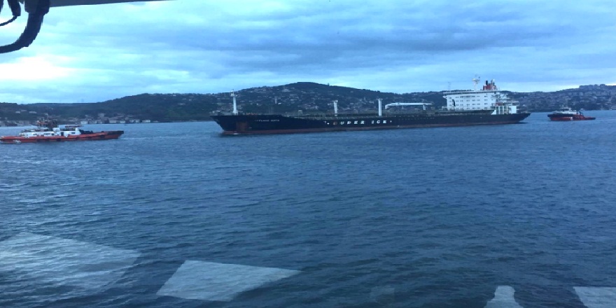 "Gotland Sofia" isimli tanker İstanbul Boğazında arızalandı