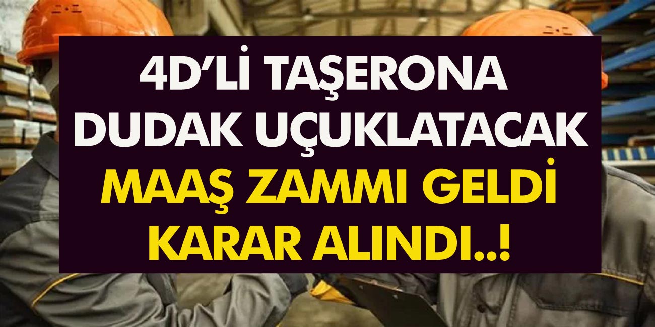 Son Dakika: Taşeronda Dudak Uçuklatacak Maaş Zammı Geldi! Karar Alındı, Hesaplara Yatırılacak…