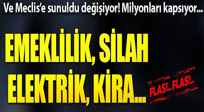 Yeni düzenleme geliyor! Milyonları ilgilendiren düzenleme Meclis'e sunuldu...