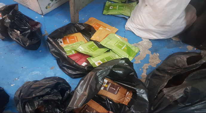 Başakşehir’de 500 bin TL’lik sahte nargile tütünü baskını