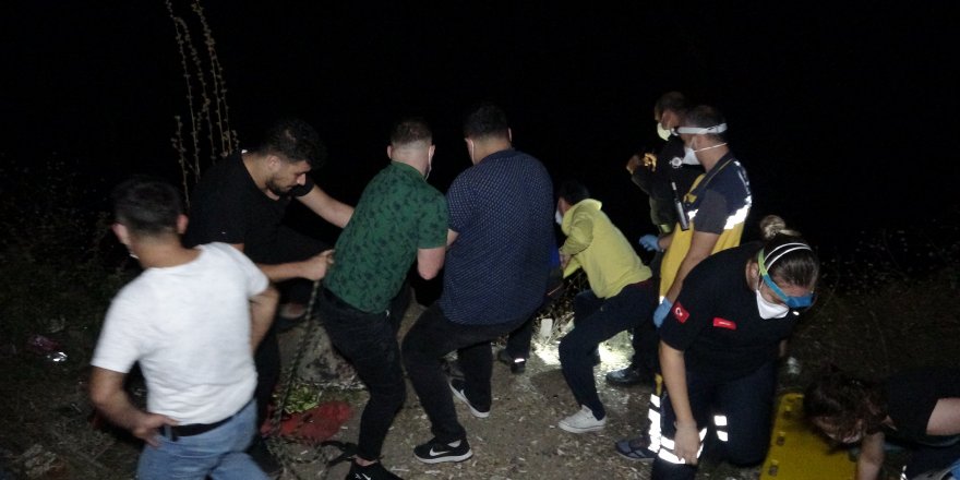 Zonguldak’ta Alkollü şahıs 10 metreden kayalıklara düştü