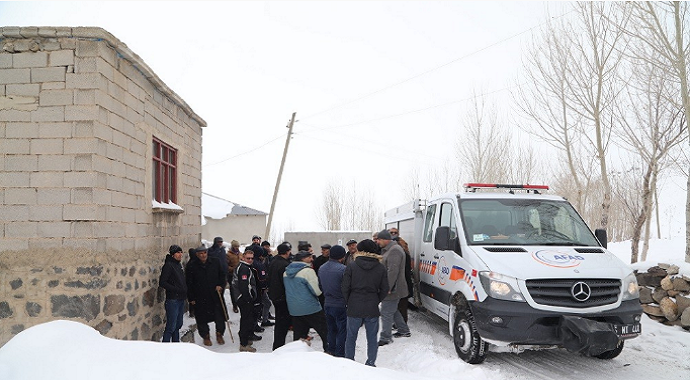 Başkale’de deprem sonrası hasar tespit çalışması