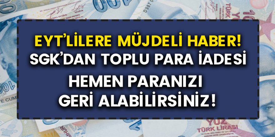 Emekli olamayanlara iade geldi! Yaşa takılanlar hemen paralarını iade alabilir…