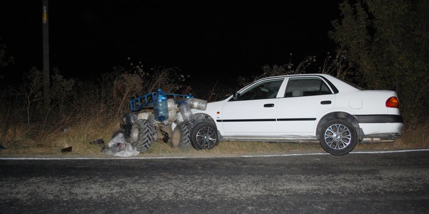 Tekirdağ'da araba ile çarpışan ATV sürücüsü ağır yaralandı