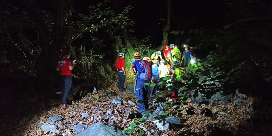 Bursa Yıldırım'da Kestane toplamak için dağa çıktı, dereye düştü