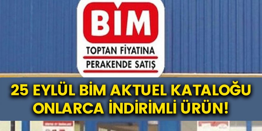 BİM 25 Eylül - 8 Ekim Kataloğu Yayınlandı… Aspiratörden Fırına Birçok Ürün yer Alıyor…!